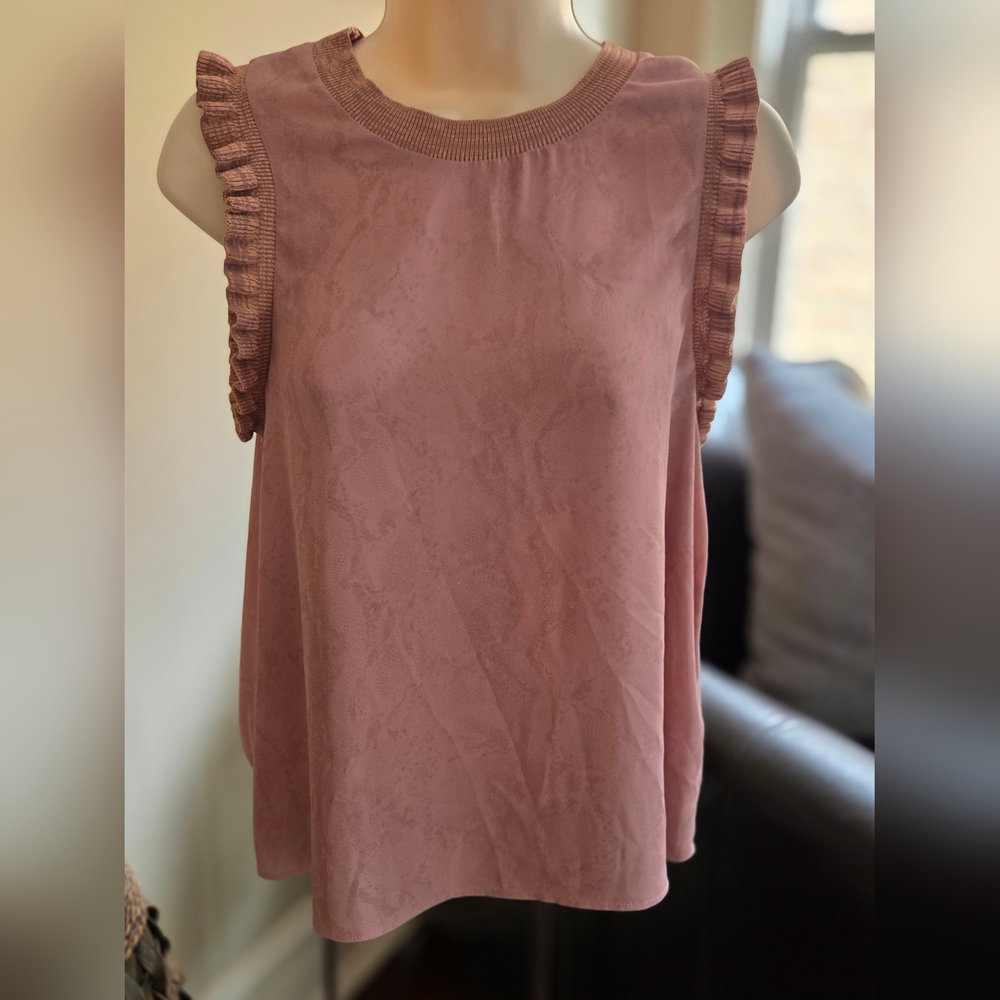 Current Air Elegant Pink Sleeveless Top
